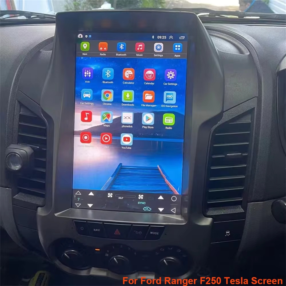 Android Auto Head Unit 12.3 Inch - Android 15 pour Ford Ranger F250
