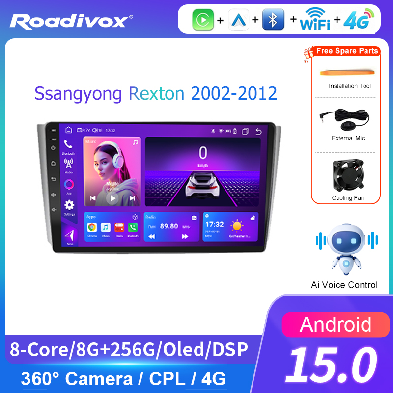 Android Head Unit 7862 Octa Core - Autoradio Android avec GPS, Bluetooth, WIFI