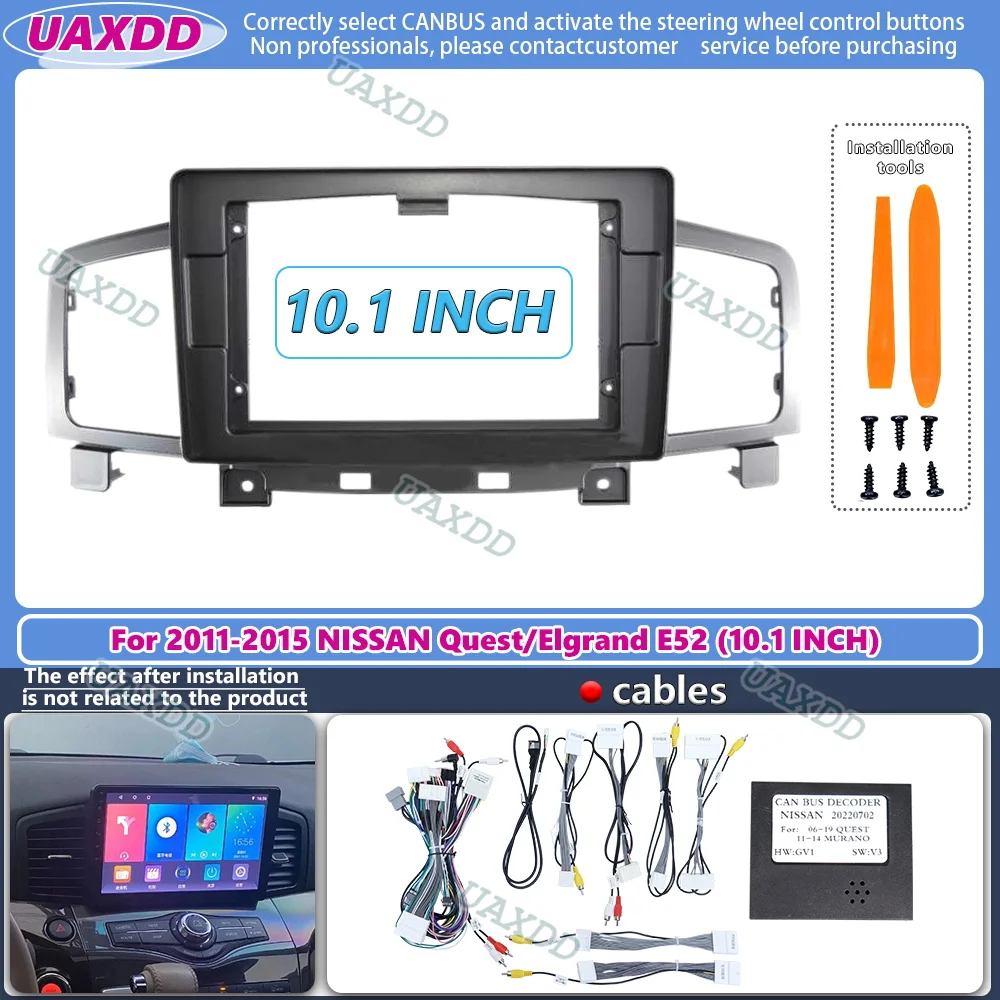 Car Stereo Canbus Decoder - Cadre de fascias d'autoradio pour Nissan