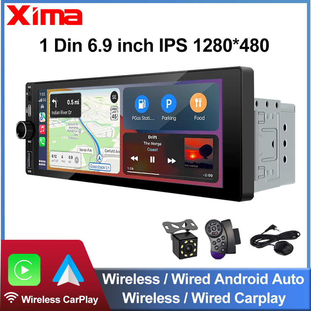 Car Dvd Player Bluetooth Steering Wheel - XIMA 6.9 pouces autoradio sans fil