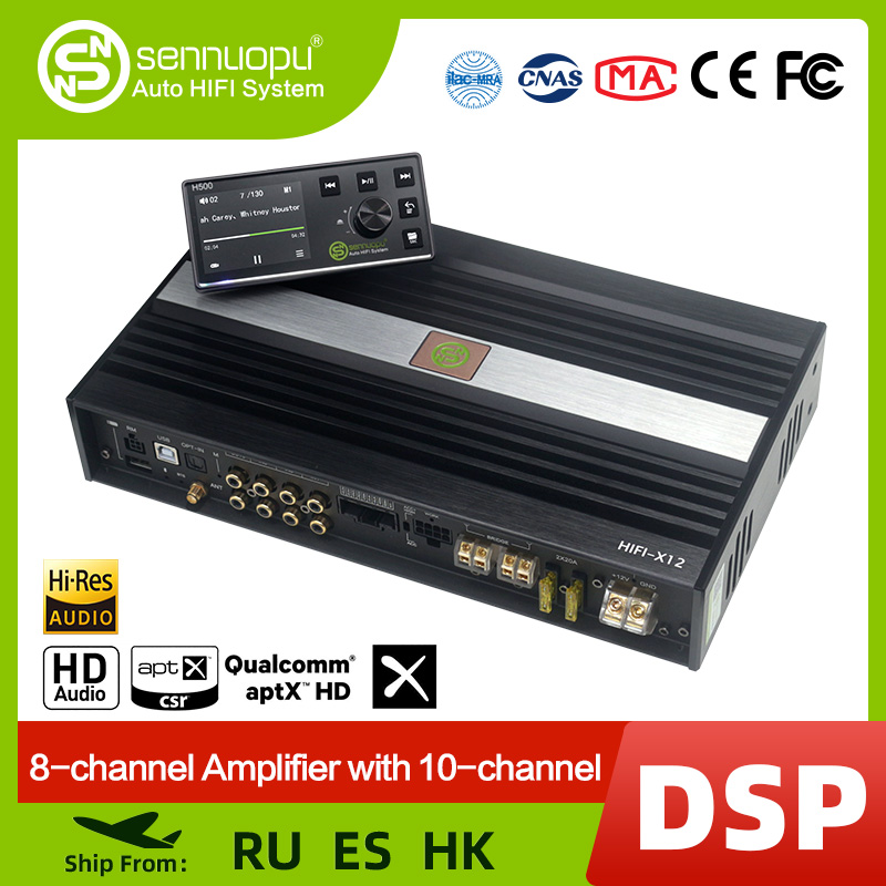Car Stereo Dsp 8 Channel - Sennuopu-Amplificateur audio de voiture Bluetooth X12,