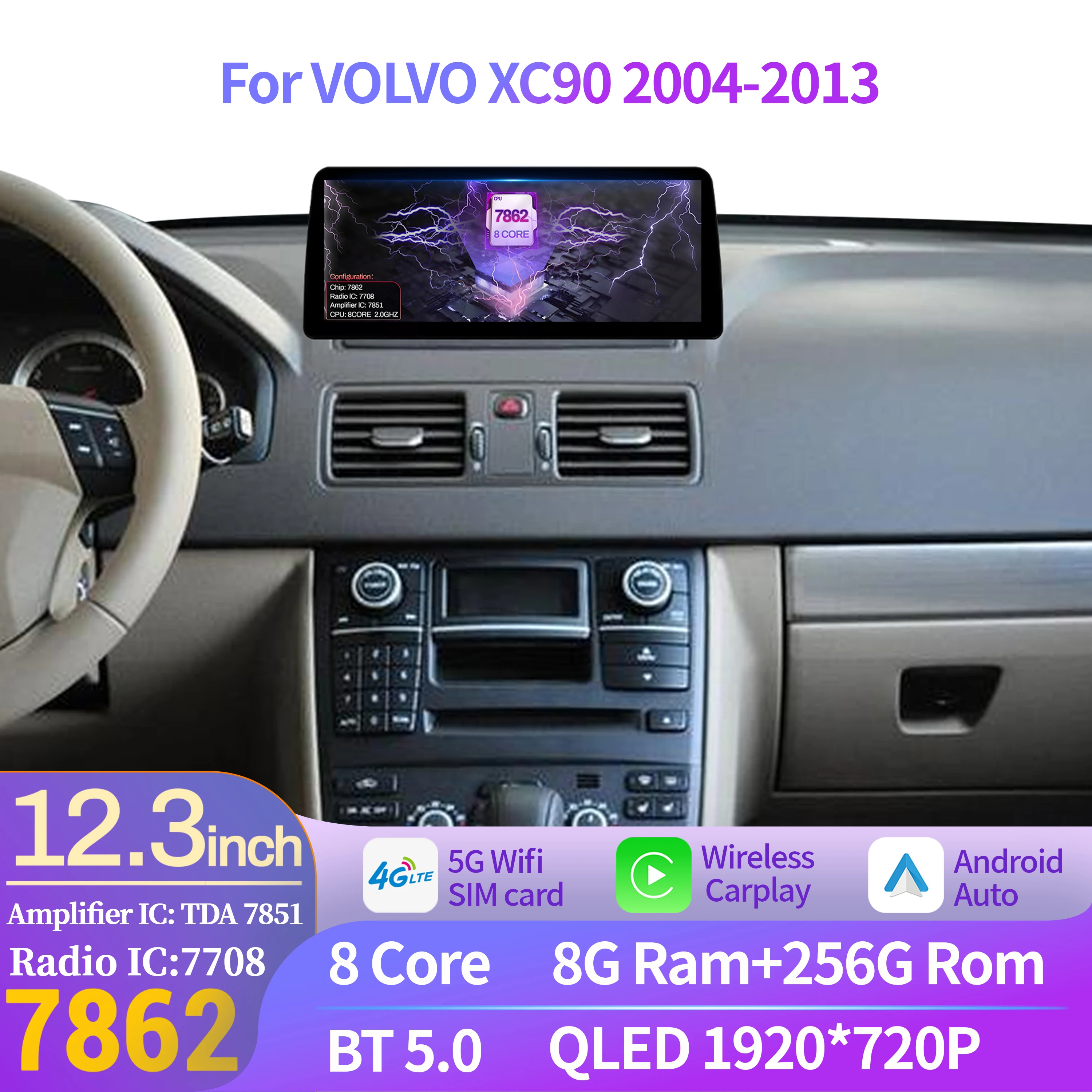12.3 pouces pour VOLVO XC90 20 - Android Auto Head Unit 12.3 Inch avis et prix