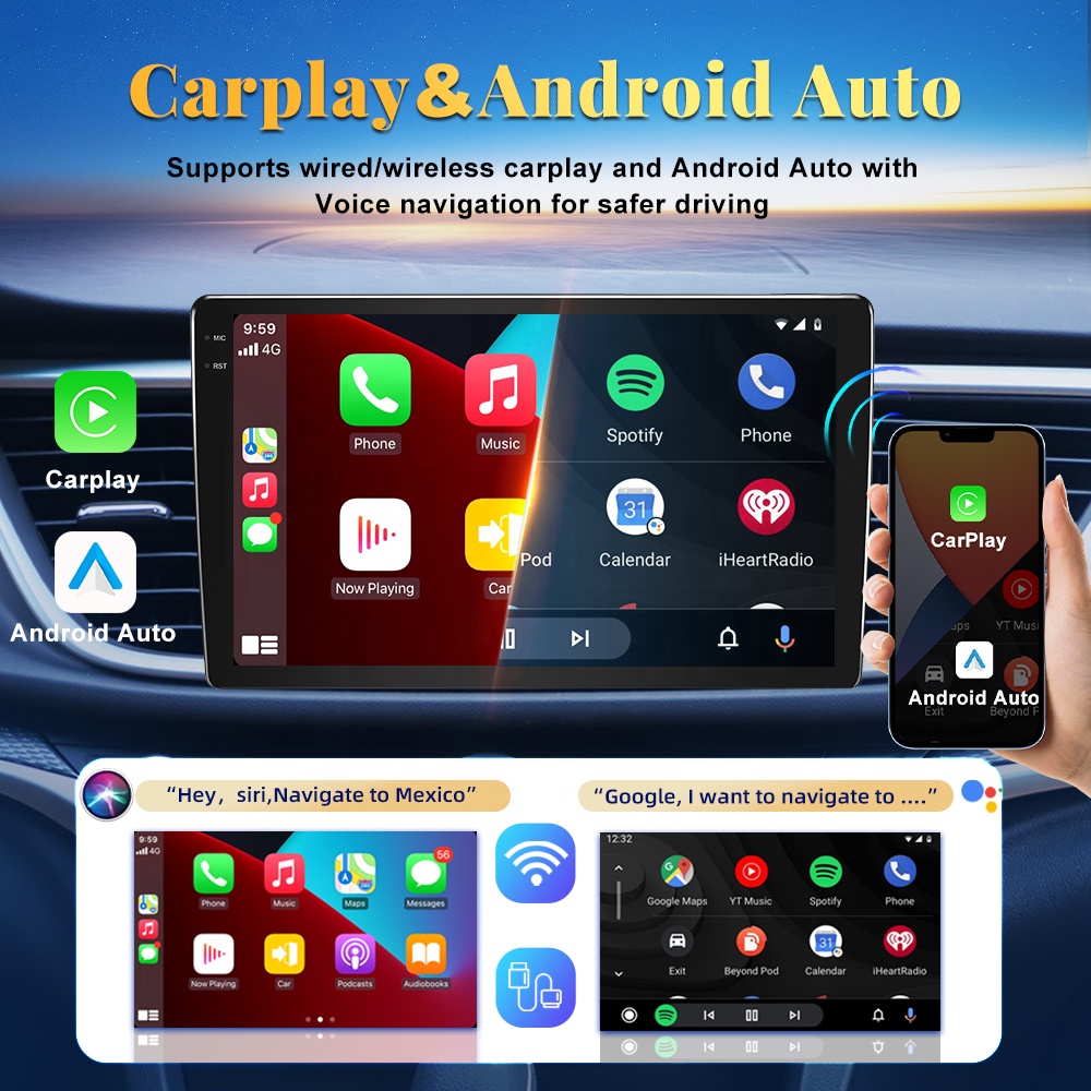 Autoradio universel 2Din, écra - Car Multimedia Player Carplay Android Auto avis et prix