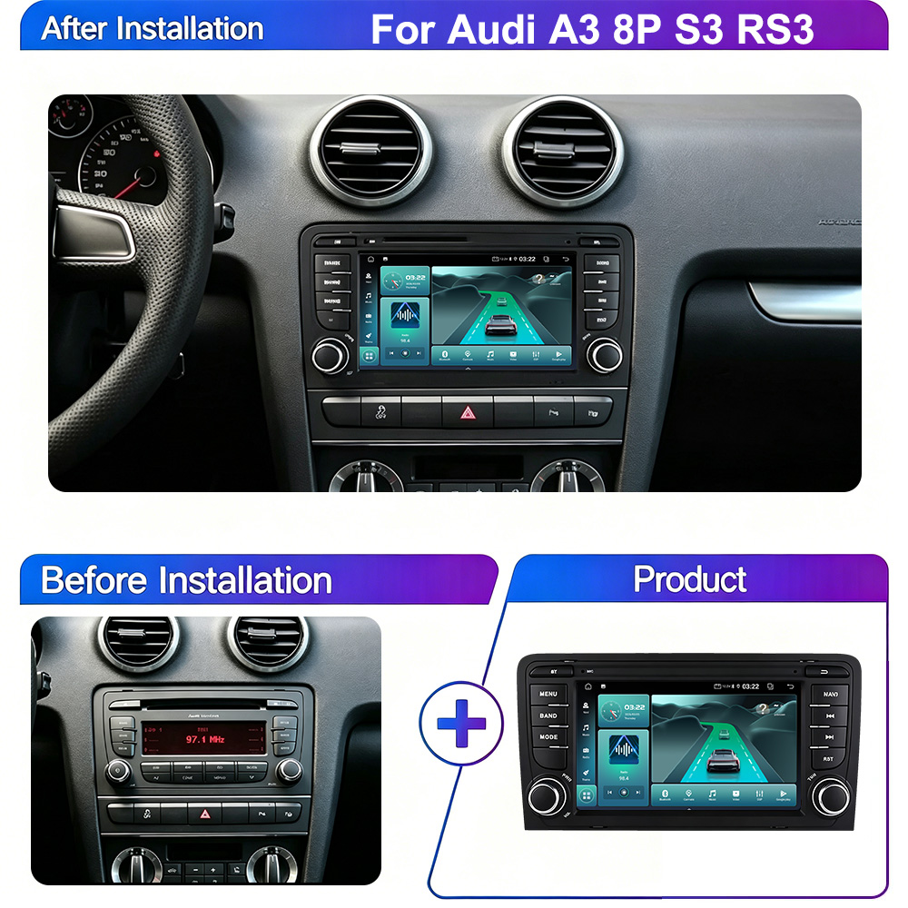 Autoradio 7 pouces pour Audi A - Android Head Unit 6Gb 128Gb avis et prix