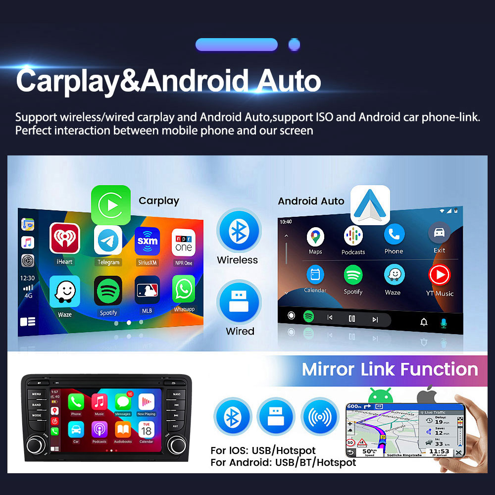Autoradio 7 pouces pour Audi A - Android Head Unit 6Gb 128Gb avis et prix