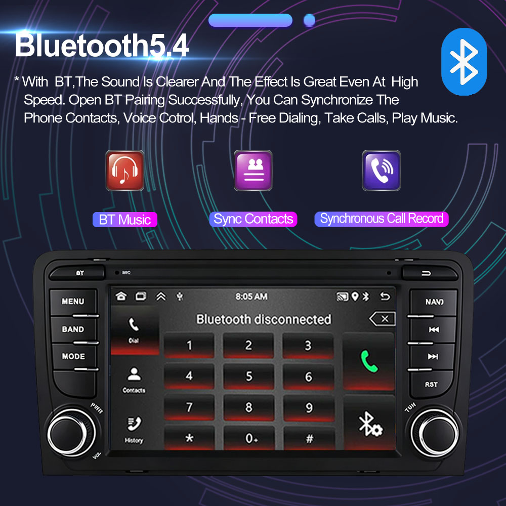 Autoradio 7 pouces pour Audi A - Android Head Unit 6Gb 128Gb avis et prix