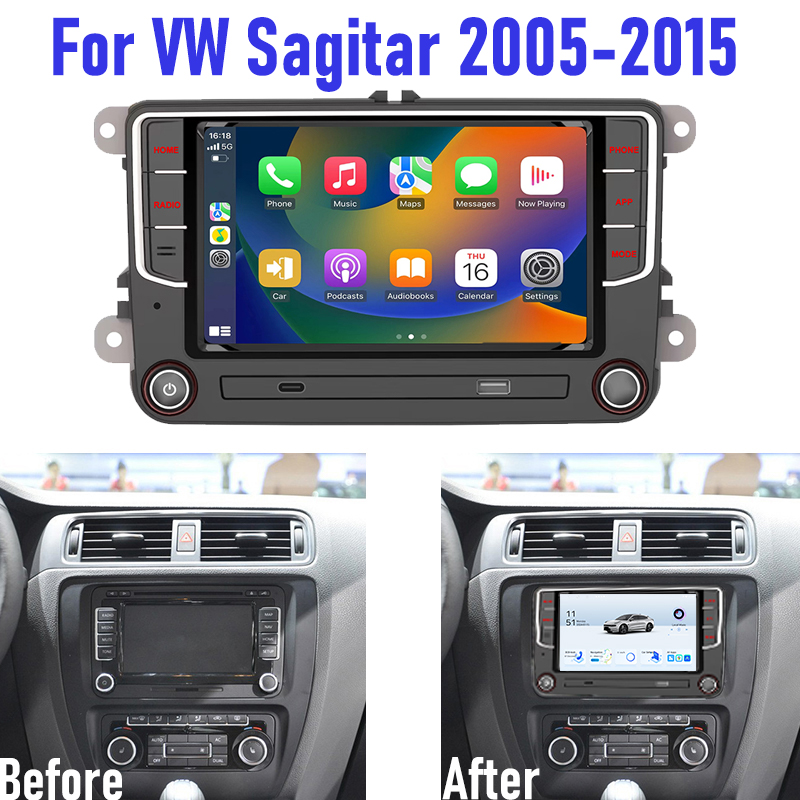 Autoradio Android 7'' pour VW  - Android Head Unit 6Gb 128Gb avis et prix