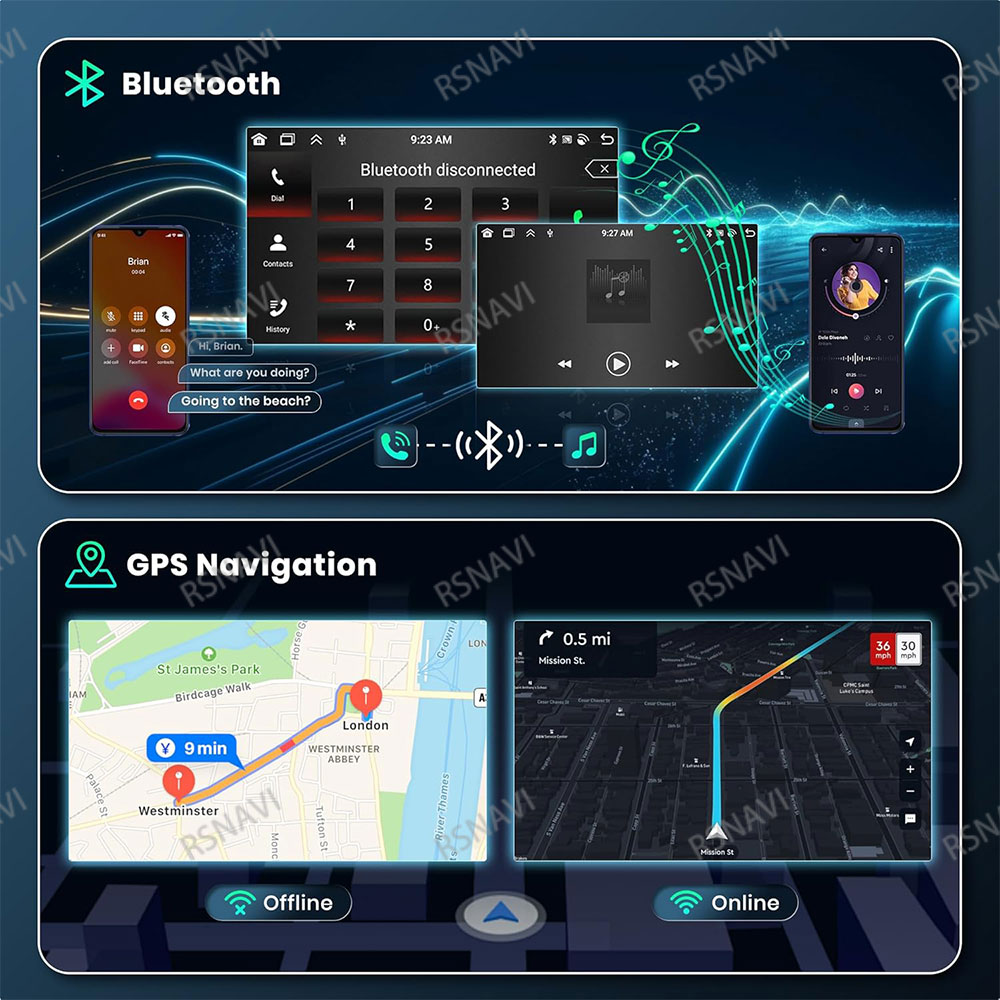 Autoradio Android 15 pour Toyo - Car Radio Gps Navigation 10 Inch avis et prix