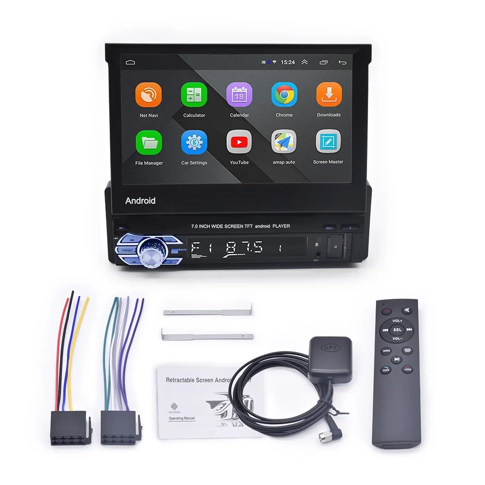 Lecteur DVD de voiture 1 DIN a - Car Radio 1 Din Flip Out Screen avis et prix