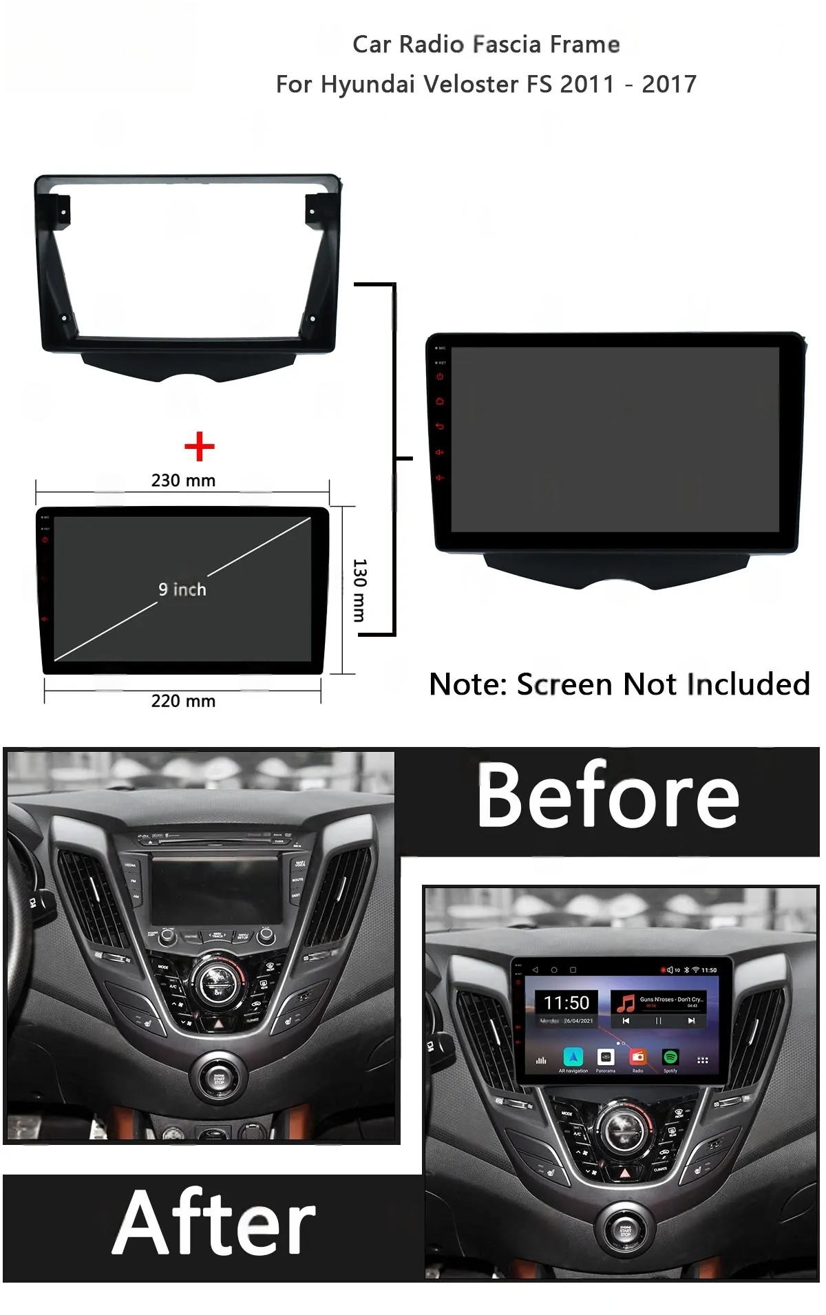 Cadre de fascias d'autoradio p - Car Stereo Canbus Decoder avis et prix