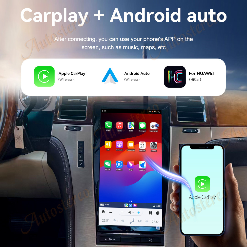 13.6 ''Carplay pour Cadillac E - Android Head Unit 7862 Octa Core avis et prix