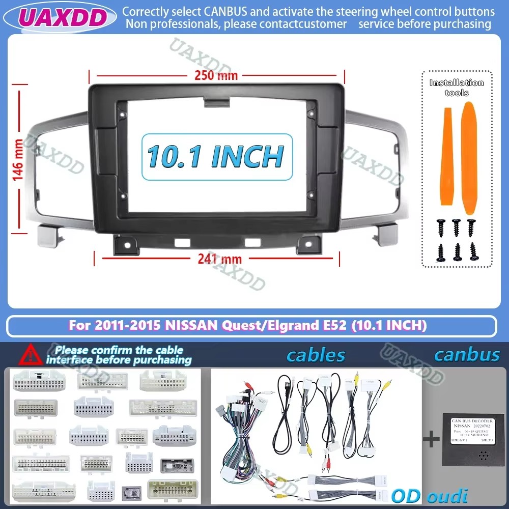 Cadre de fascias d'autoradio p - Car Stereo Canbus Decoder avis et prix