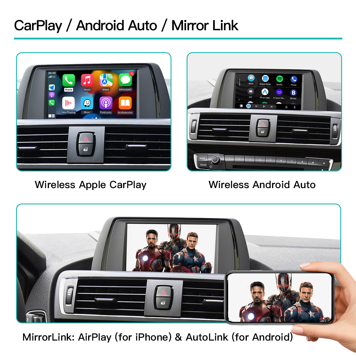 Lecteur DVD multimédia sans fi - Car Multimedia Player Carplay Android Auto avis et prix