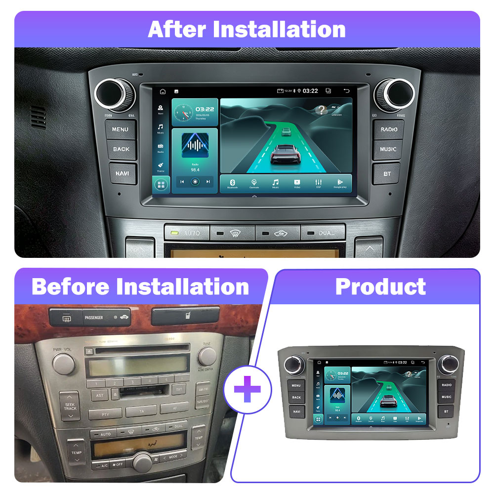 Autoradio Android 15 pour Toyo - Android Head Unit 6Gb 128Gb avis et prix