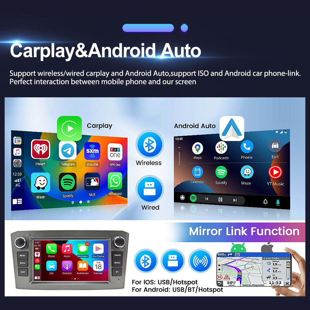 Autoradio Android 15 pour Toyo - Android Head Unit 6Gb 128Gb avis et prix