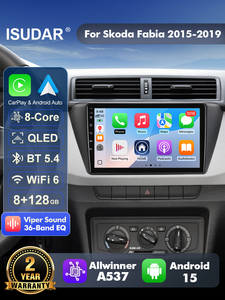 Autoradio ISUDAR T57 Android 1 - Android Head Unit 6Gb 128Gb avis et prix