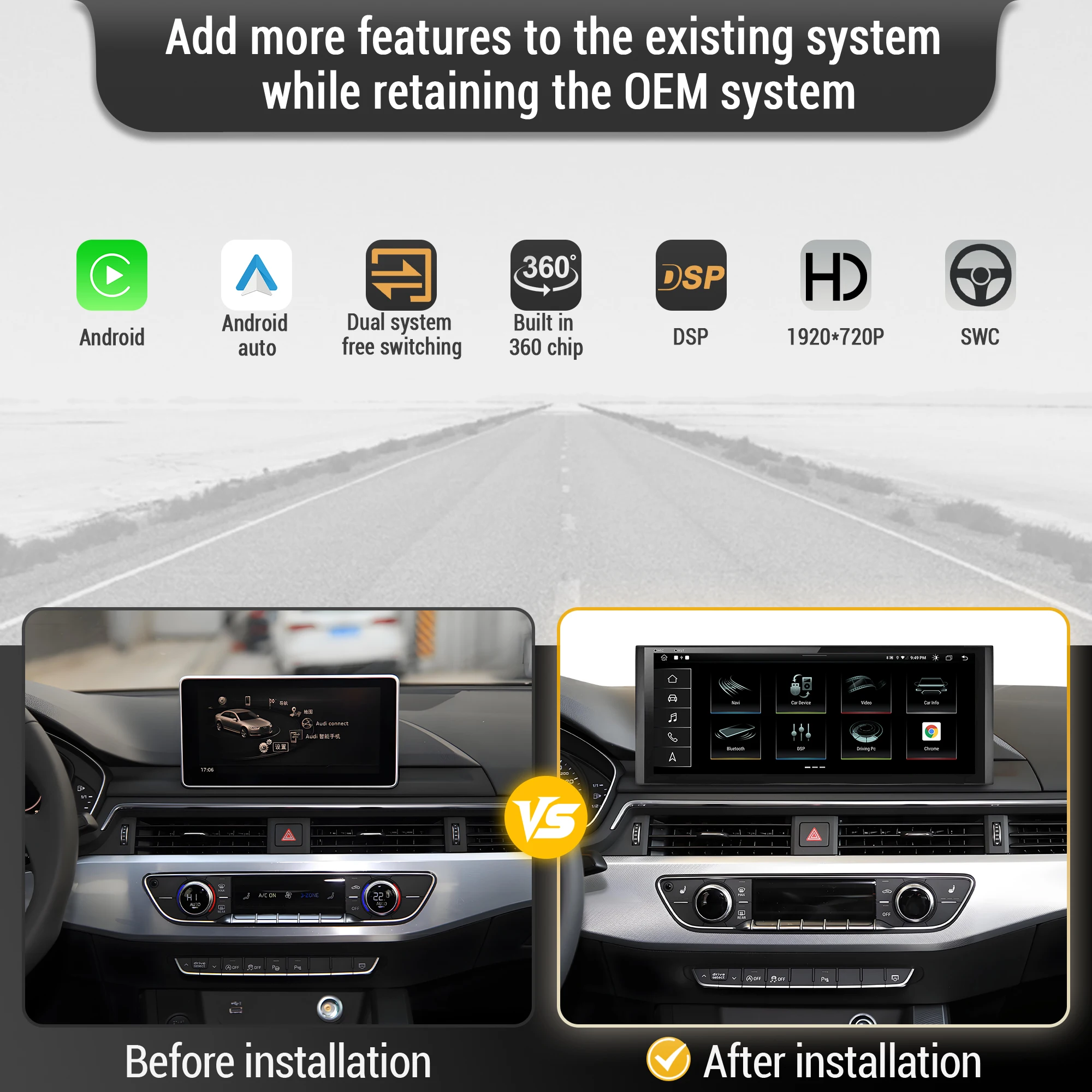 Autoradio Android 13, 12.3 pou - Android Auto Head Unit 12.3 Inch avis et prix