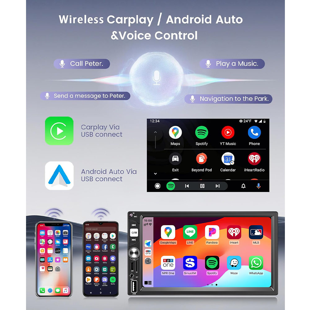 Autoradio 7 pouces 2 Din Carpl - Car Dvd Player Bluetooth Steering Wheel avis et prix