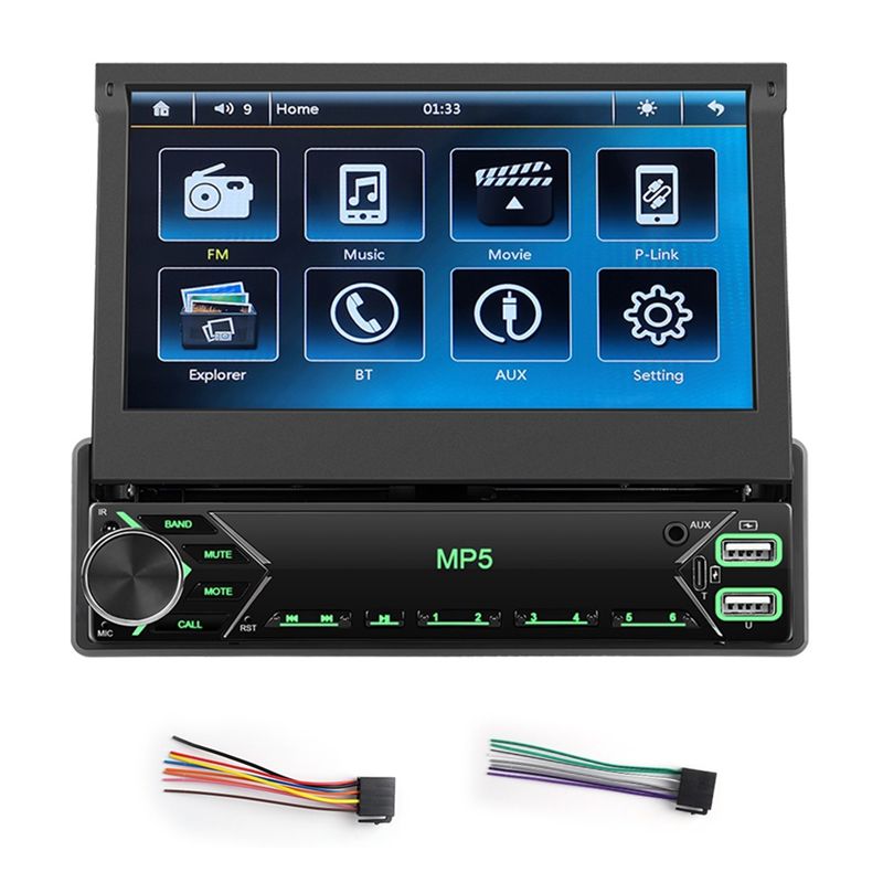 Autoradio tactile 1 Din avec é - Car Radio 1 Din Flip Out Screen avis et prix