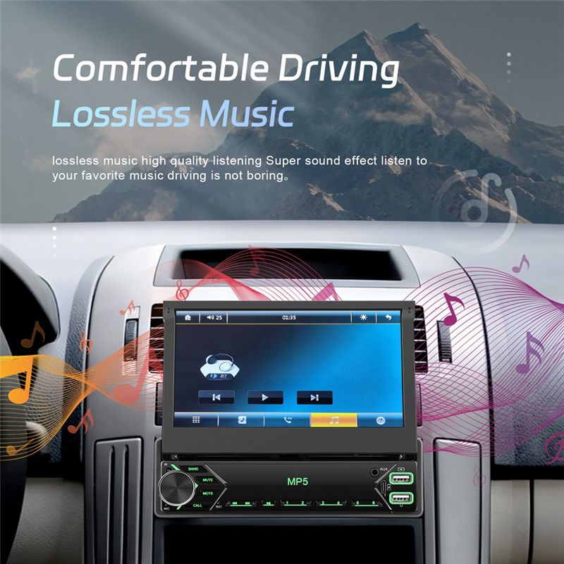 Autoradio tactile 1 Din avec é - Car Radio 1 Din Flip Out Screen avis et prix