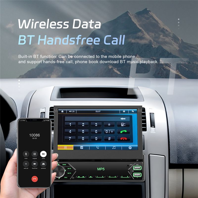 Autoradio tactile 1 Din avec é - Car Radio 1 Din Flip Out Screen avis et prix