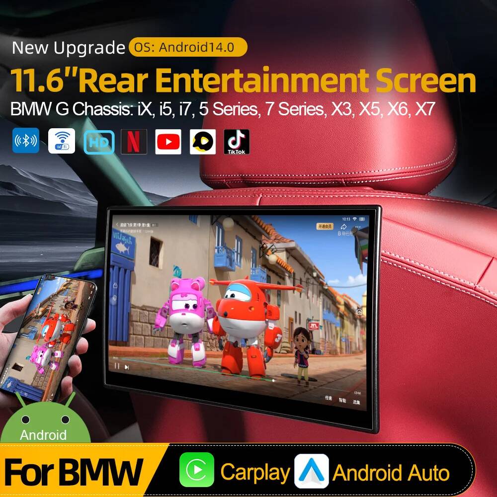 Écran incurvé Android 14 pour  - Car Multimedia Rear Seat Entertainment avis et prix