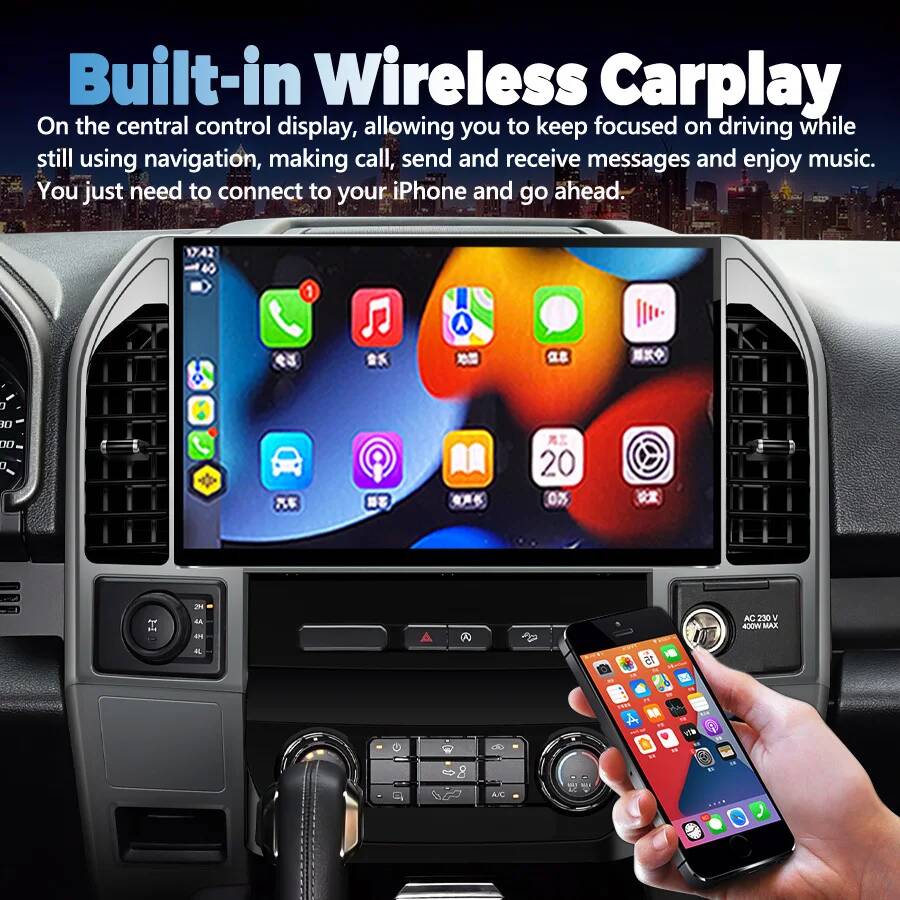 Pour Ford Raptor F150 2015-201 - Car Multimedia Player Carplay Android Auto avis et prix