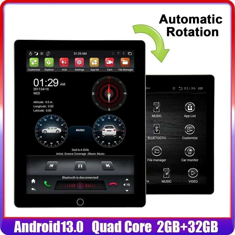 Pour Tesla Style écran de Rota - Tesla Style Screen Car Radio avis et prix