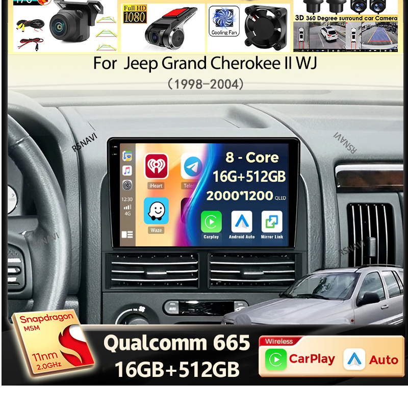 Autoradio Android 16 Carplay A - Android Car Stereo 2 Din 8 Core avis et prix