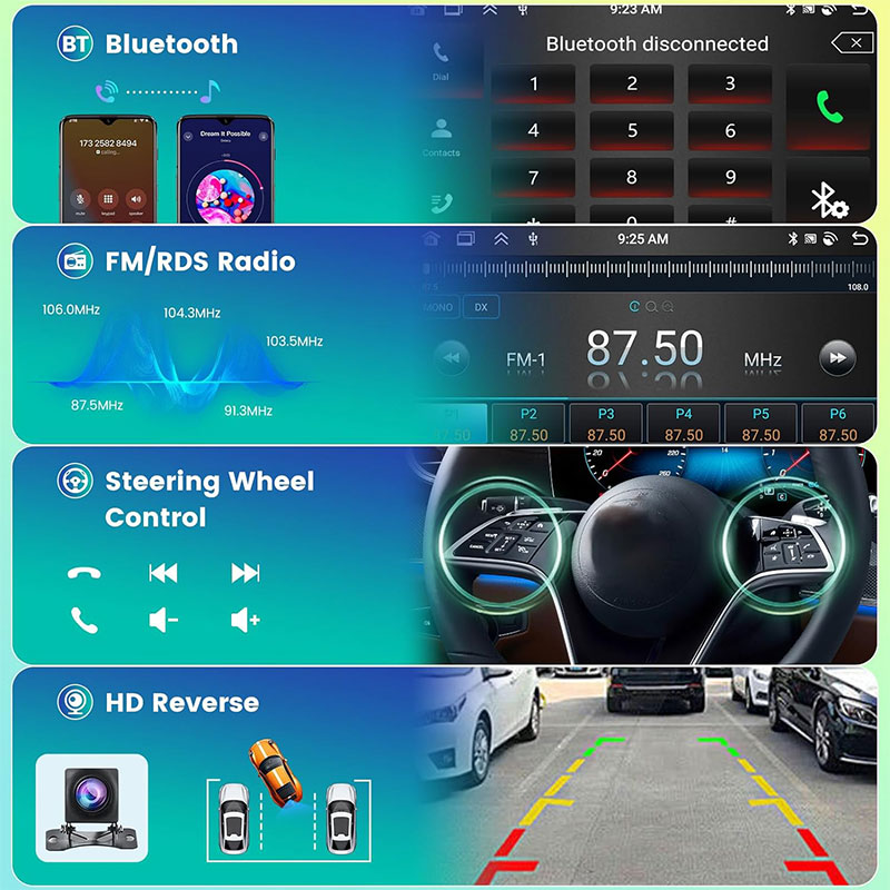 Autoradio Android 16 Carplay A - Android Car Stereo 2 Din 8 Core avis et prix