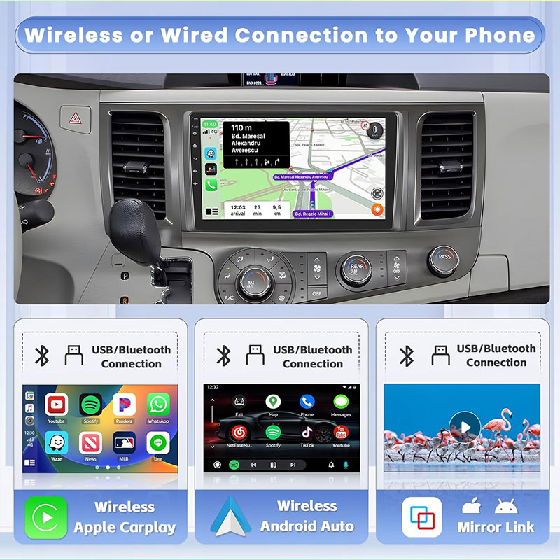 Autoradio Android 16 Carplay A - Android Car Stereo 2 Din 8 Core avis et prix