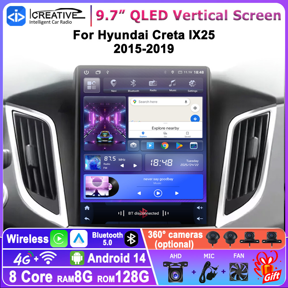 Lecteur multimédia de voiture  - Tesla Style Screen Car Radio avis et prix