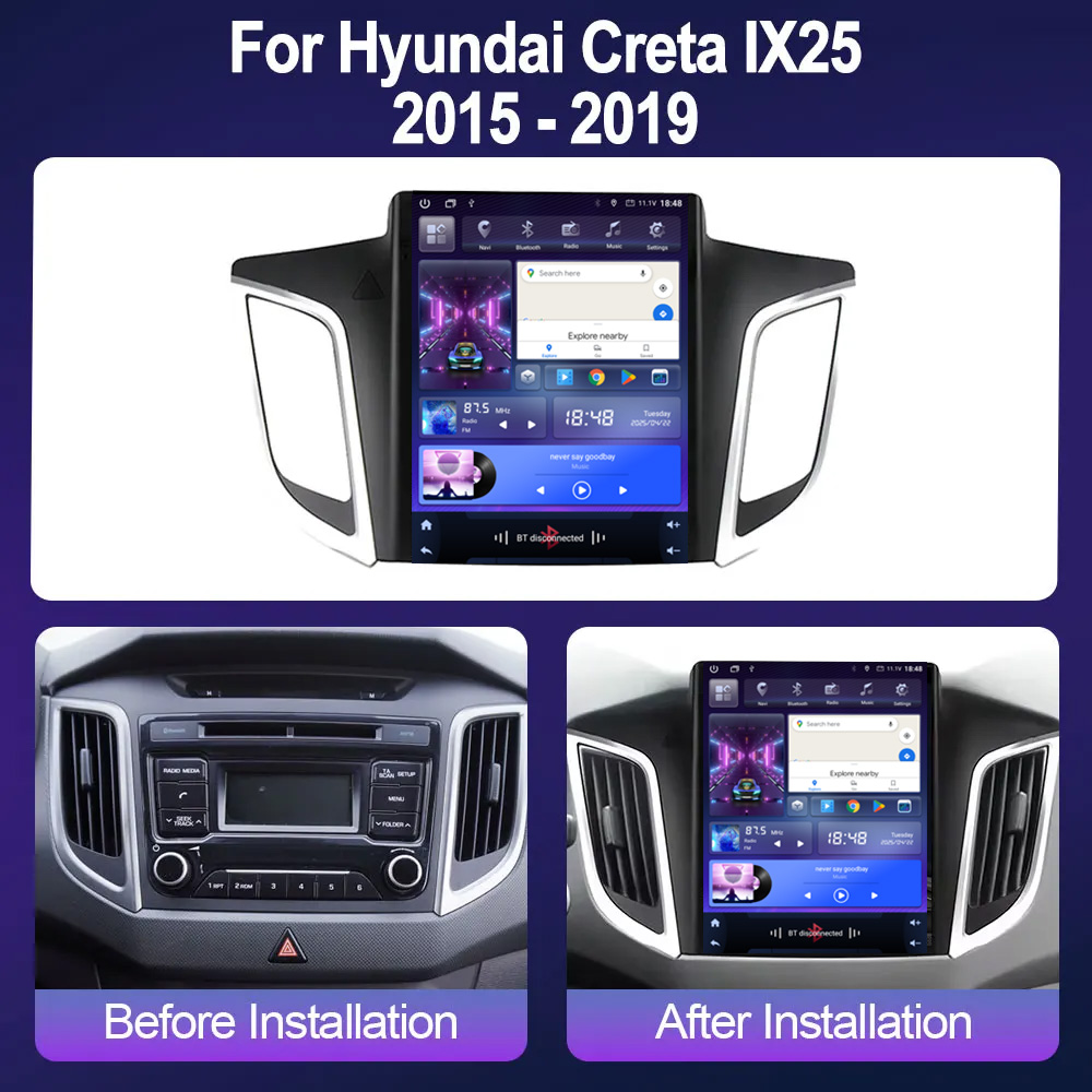 Lecteur multimédia de voiture  - Tesla Style Screen Car Radio avis et prix