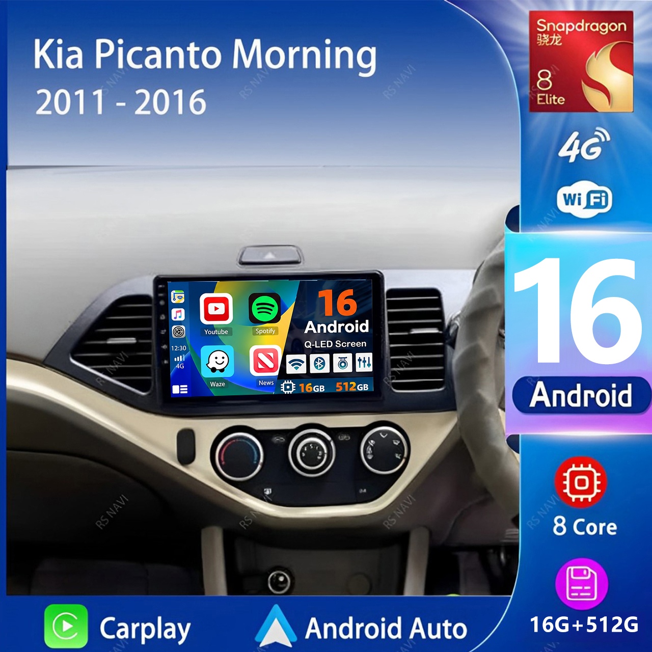 Autoradio multimédia Android 1 - Android Car Stereo 2 Din 8 Core avis et prix