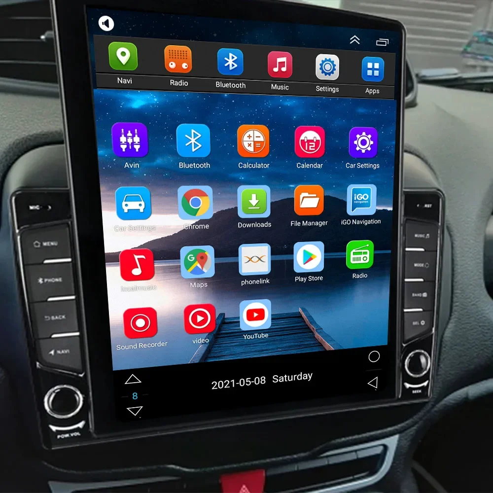 Autoradio Android Auto 2Din de - Tesla Style Screen Car Radio avis et prix