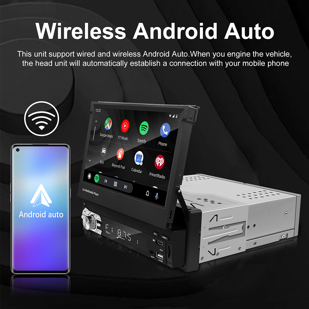 Autoradio universel 7 pouces a - Car Radio 1 Din Flip Out Screen avis et prix