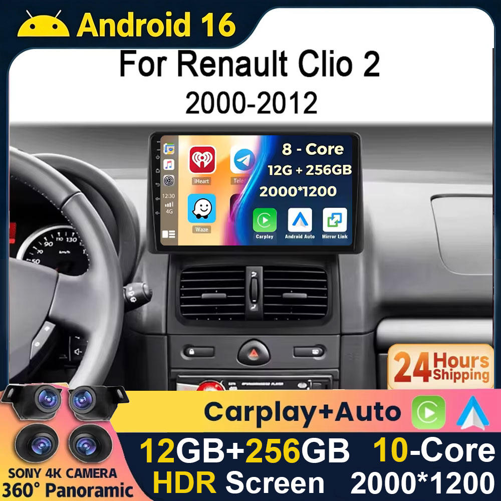 Android 16 2K QLED pour Renaul - Android Car Stereo 2 Din 8 Core avis et prix